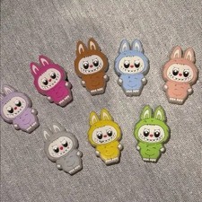 Labubu Set Of 8 Glow In The Dark Croc Charms Free Shipping 