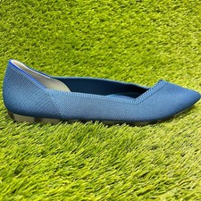 Rothy's The Point Womens Size 9 Blue Casual Classic Slip On Ballet Flats Shoes