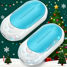 2 Pack 6000mAh Electric Hand Warmer Portable Pocket Heater, Winter Heating Gifts