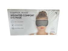 Sharper Image Weighted Comfort Eye Mask Hot Cold Insert Adjustable Strap