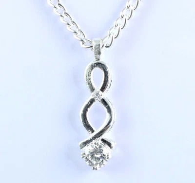 Cadeau pour partenaire 1,16 ct pendentif certifié solitaire diamant taille ro... - Photo 1/4