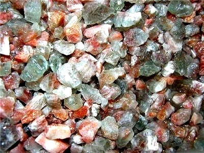 Confetti sunstone RARE Tanzania mixed gem grade rainbow orange flash 100 ct lots