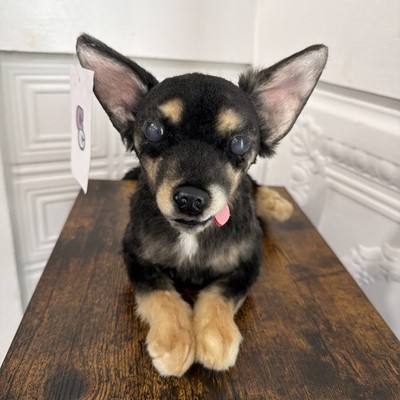 Cuddle Clones Chihuahua Dog Black Brown Realistic Lifelike Senior Dog New