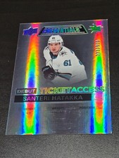 2021-22 UD Credentials Santeri Hatakka DEBUT TICKET #/999 San Jose Sharks NHL