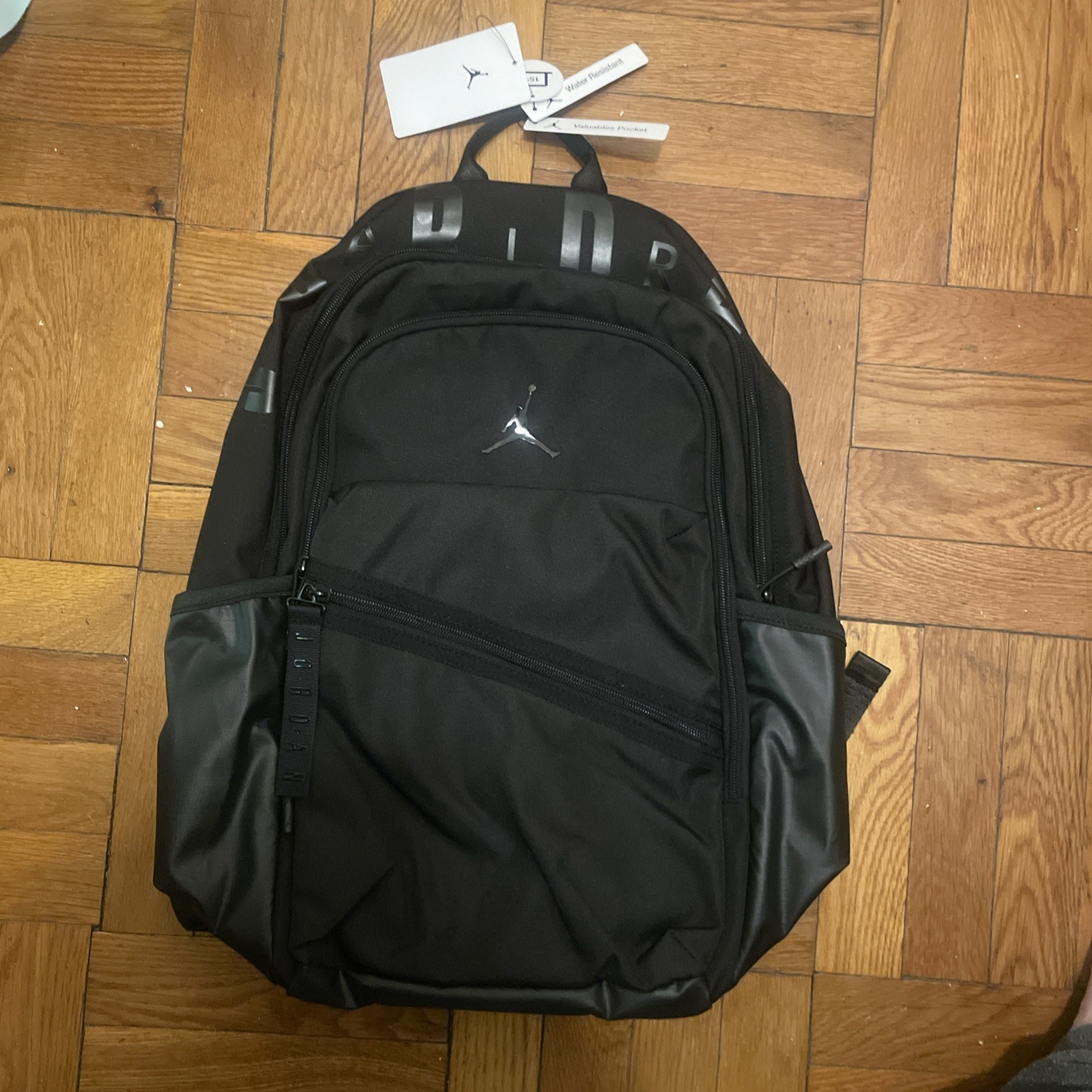 Jordan Jumpman Black Backpack Water Resistant Bottle Pocket Sports