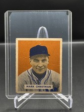 1949 BOWMAN! MARK CHRISTMAN! WASHINGTON SENATORS! #121 LOW GRADE