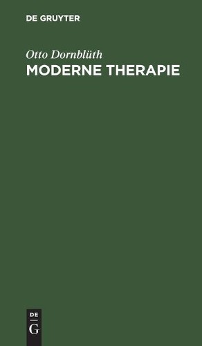 Otto Dornblüth Moderne Therapie (Hardback) (US IMPORT) - Picture 1 of 1