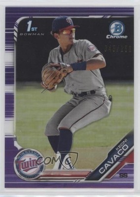 2019 Bowman Draft Chrome Purple Refractor 45/250 Keoni Cavaco #BDC-65 rq8