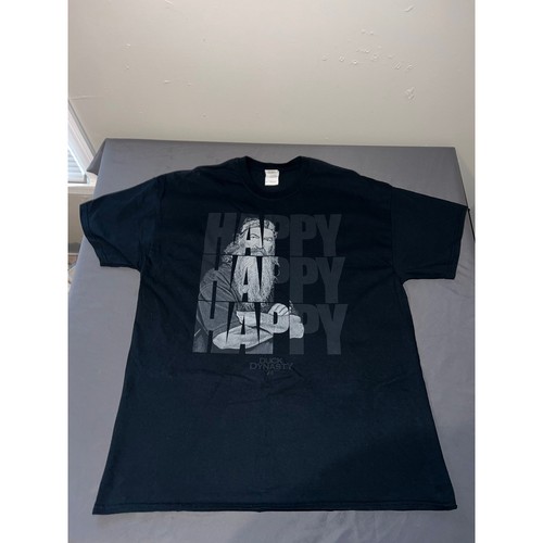Gildan Duck Dynasty T-Shirt Mens XL Black Excellent Happy Happy Happy Graphic