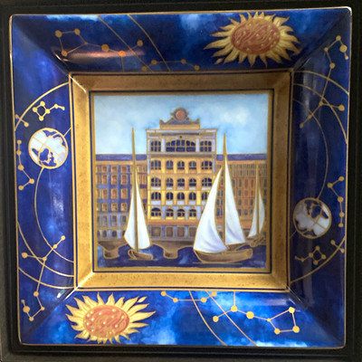 Patek Philippe 175th Anniversary 2014 Cloisonné Enamel Square Plate Nautical