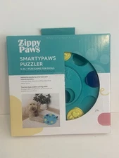 ZippyPaws - SmartyPaws - Puzzler Dog Toy - 3 in 1 Interactive Dog Toy Puzzle.