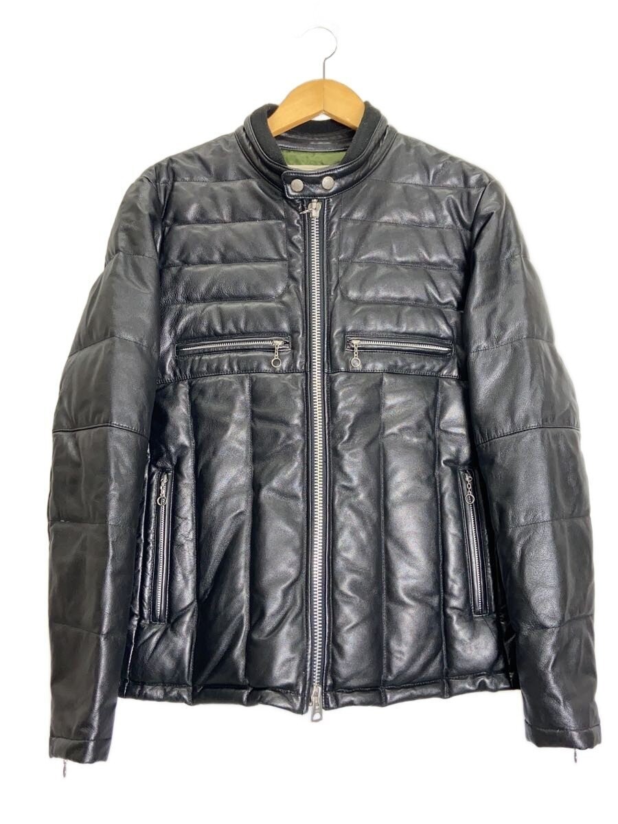 Chaqueta de cuero Avirex blusa/M/cuero de oveja/negro/liso/6161067 4812
