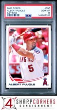 2013 TOPPS #350 ALBERT PUJOLS ANGELS BATTING PSA 10