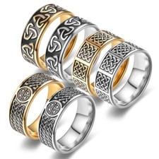 Wholesale 30 Mix Punk Metal Rings Men Stainle...