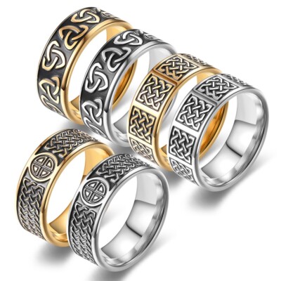 Wholesale 30 Mix Punk Metal Rings Men Stainless Steel Fashion Finger Jewelry Lot
