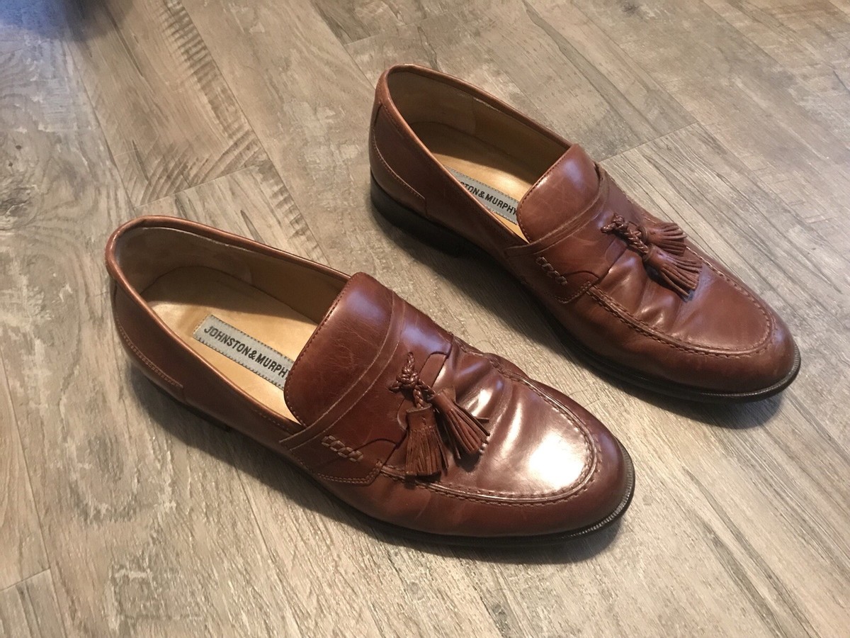Johnston & Murphy Tan Tassel Loafers Johnston & Murphy Tassel Loafers Tan Leather | Mercari main image 4