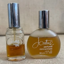 2 Vintage JONTUE Revlon Cologne Spray .25 oz + 1/2oz Jontue Perfume Concentrate