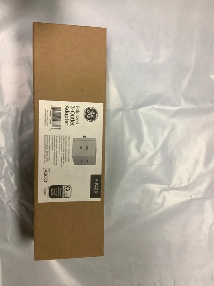 Wall Socket Grounded 3 Prong Outlet Tap Adapter Electric Multi Plugs Divider GE - Image 4 of 4