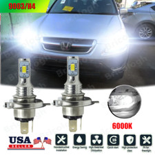 LED for Honda CRV 1997-2004 Headlight Kit H4 9003 6000K White Bulbs Hi/Low Beam