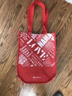 Lululemon Reusable Shopping Bag Snap Printed Red White
