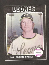 Adrian Garrett 1976 Venezuelan Winter League Sticker #106 Rare *Set Break