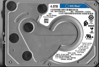 Western Digital WD40NMZW-11GX6S1 4TB USB 3.0 Hard Drive Aug 2018