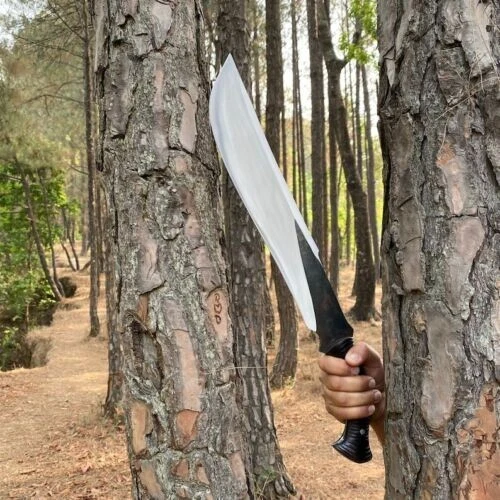 Carbon Steel Blade | Hunting | 21 Inch Handmade Bowie Machete Knife - Full TANG