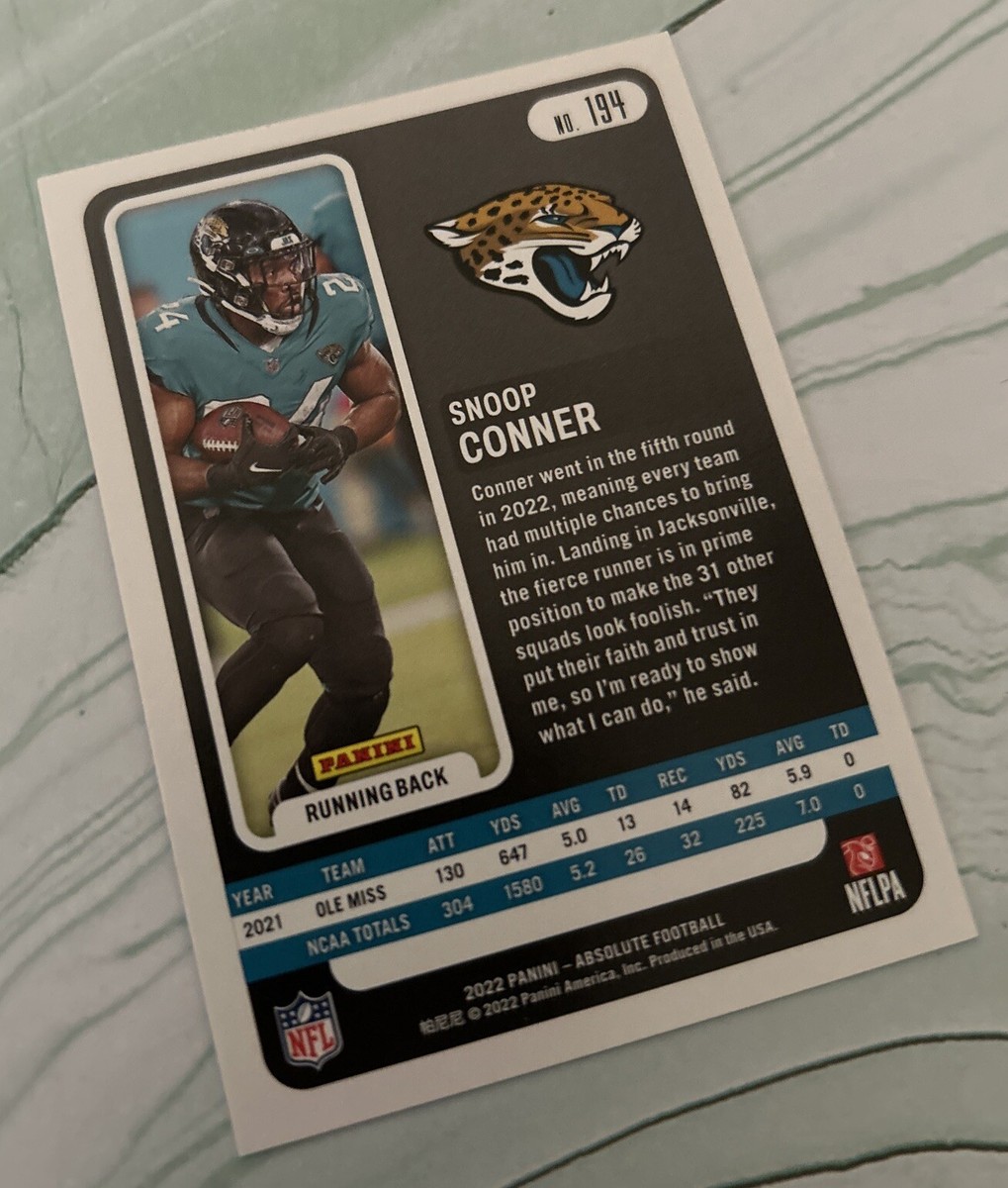 2022 Panini Absolute Football #194 SNOOP CONNER RC Rookie Card