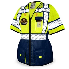 KwikSafety SHERIFF Class 3 Safety Vest for Women ANSI OSHA Hi Vis PPE
