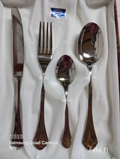 Set di quattro posate Gottinghen Inox 18/10 E Oro Zecchino 24 Karati
