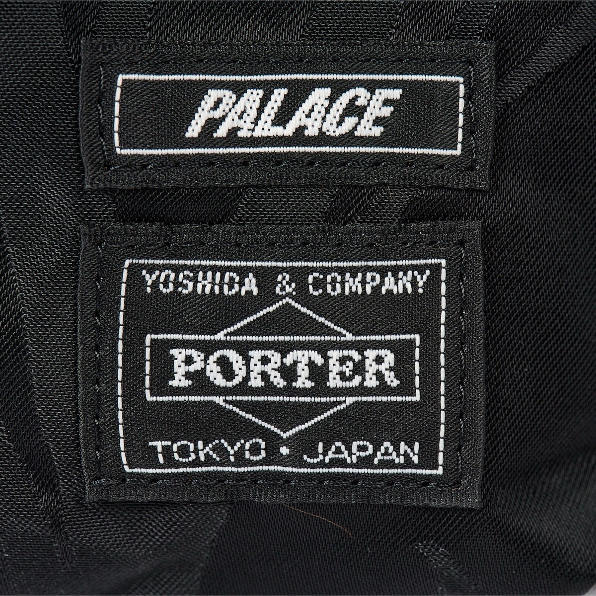 Brand New Palace x Porter Yoshida Waist Bag Black Jacquard