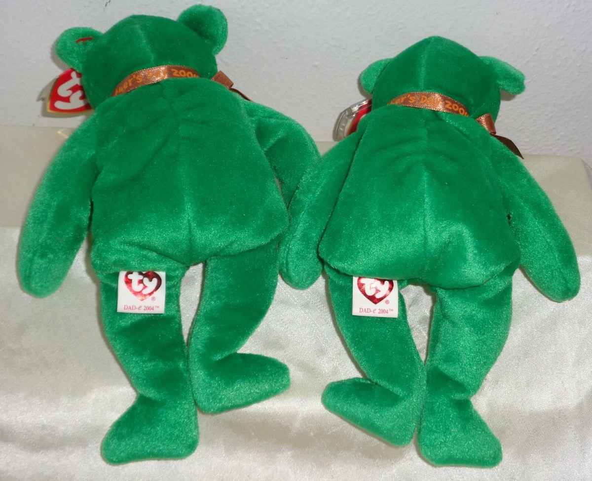 2003 Ty Beanie Babies 2 Dad-e 2004 bday June 20, 2004 w Error Tags