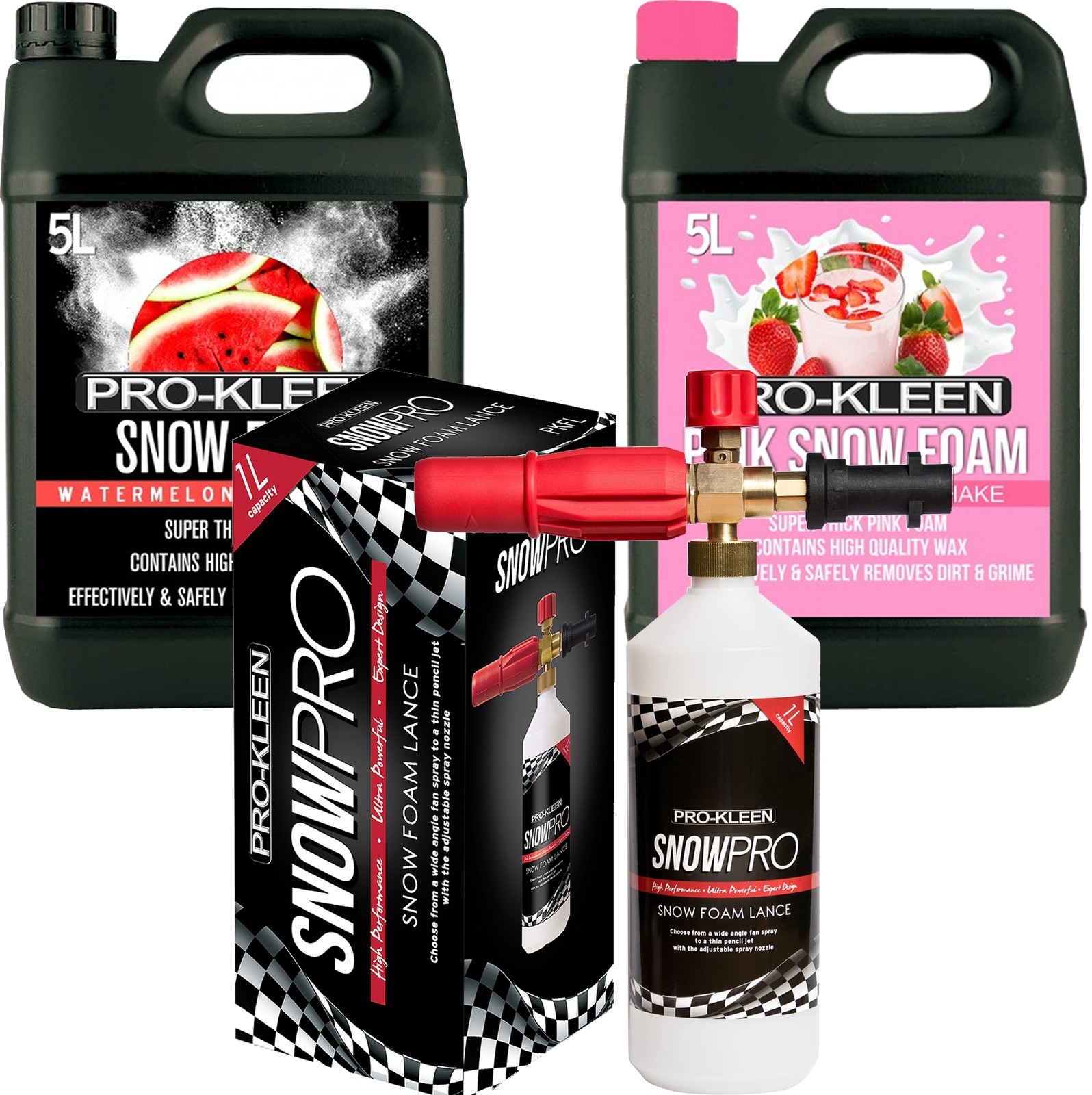 ProKleen Watermelon & Strawberry Snow Foam Car Pre Wash With Karcher K Lance