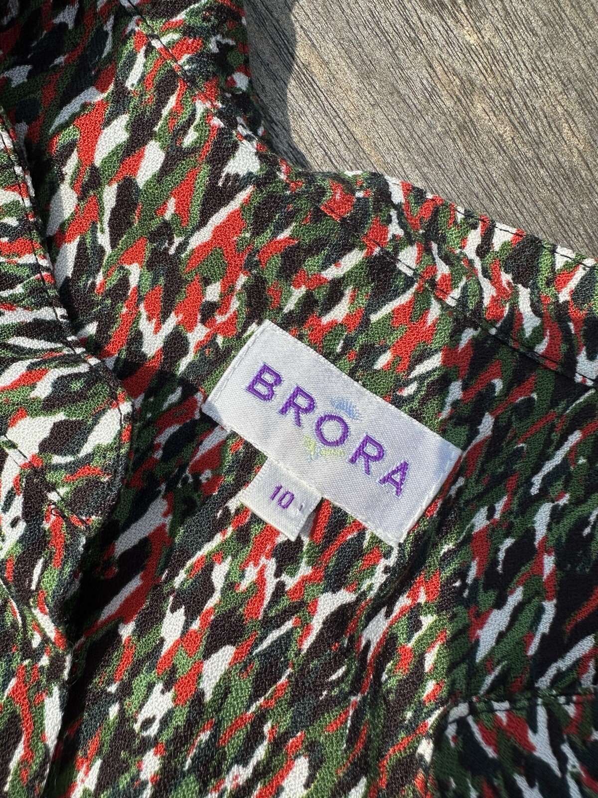 Brora Patterned Blouse UK10 - image 3