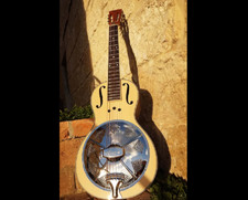 Aiersi Spruce Top, Mahogany Body F Hole Parlor Resonator Guitar