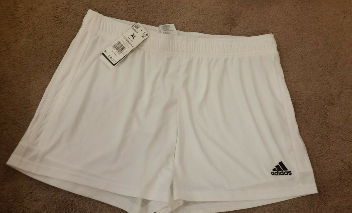 アディダス レディース サッカー ショーツ adidas Women's Tastigo 19 Soccer Shorts - White/White Women's adidas Tastigo 19 Athletic Shorts Soccer Sports Size XL