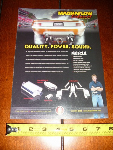 CHIP FOOSE DESIGN MAGNAFLOW - ANNUNCIO ORIGINALE 2010 - Foto 1 di 2