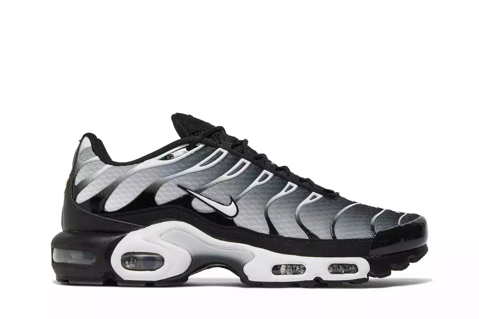 Nike Air Max Plus Men's air cushion shoes（black metal silver）
