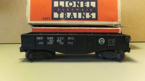 Lionel Spur O 2452 Pennsylvania Drehgestell Gondelwagen in schwarz.Top in Box | Zustand: Used