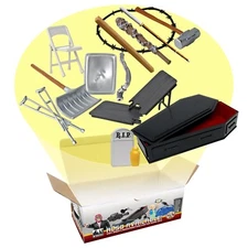 Hardcore Coffin 15 Piece Accessory Set For WWE & AEW Wrestling Action Figures
