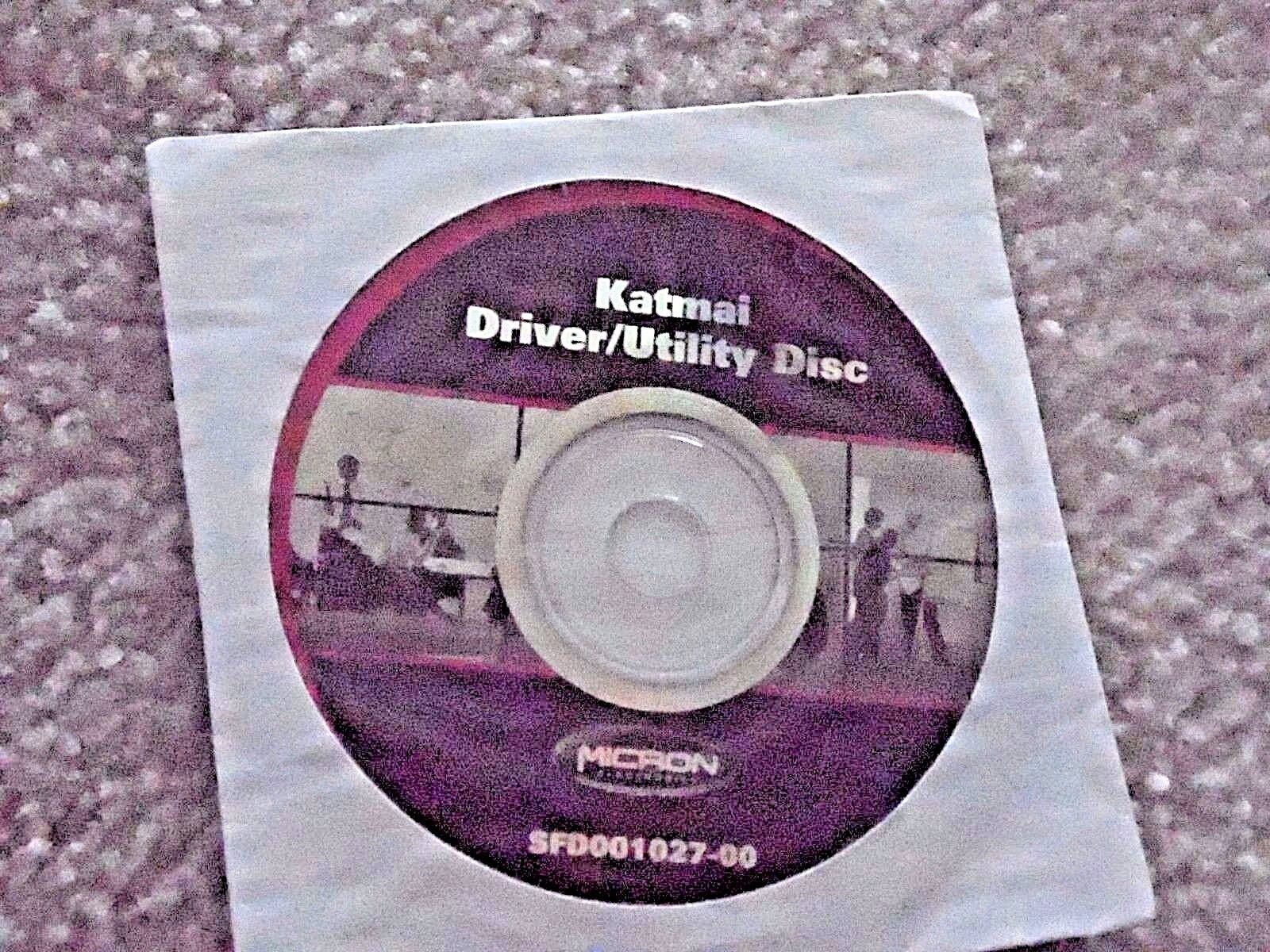 Micron Katmai Driver Utility Disc Software CD