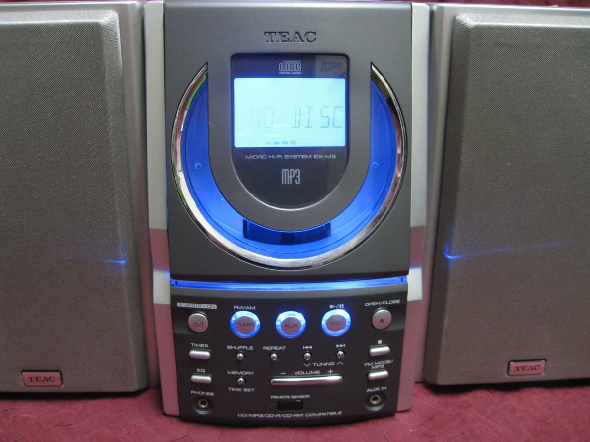 TEAC MODEL EX-M5 MICRO HI-FI SYSTEM BOOKSHELF STEREO w AUX IN, CD