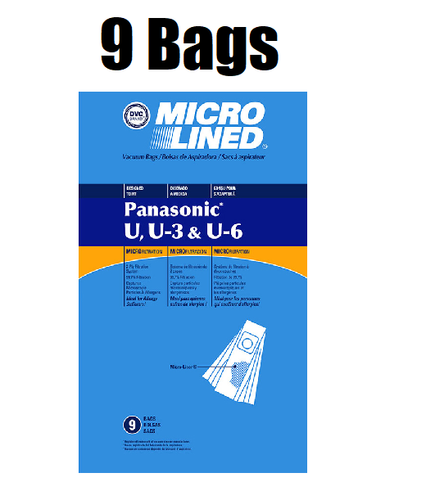 (9) Microlined Vacuum Bags for 