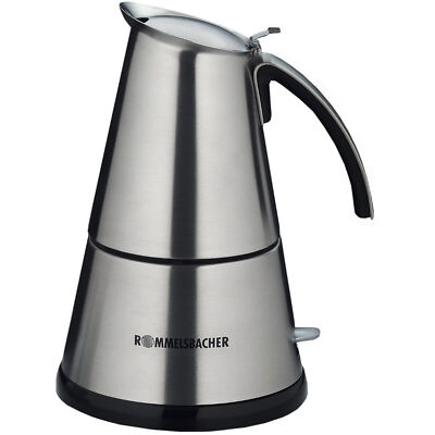 Rommelsbacher EKO 366/E Elpresso deLuxe, Espressomaschine, edelstahl