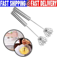 Semi-Automatic Egg Whisk Hand Push Egg Beater Stainless Steel Blender Mixer Whis