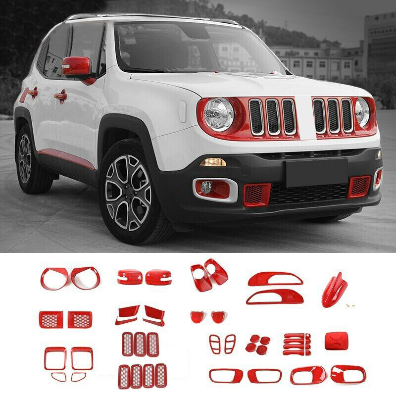 Exterior Accessories Body Decorative Stickers cover trim For Jeep Renegade 2016+