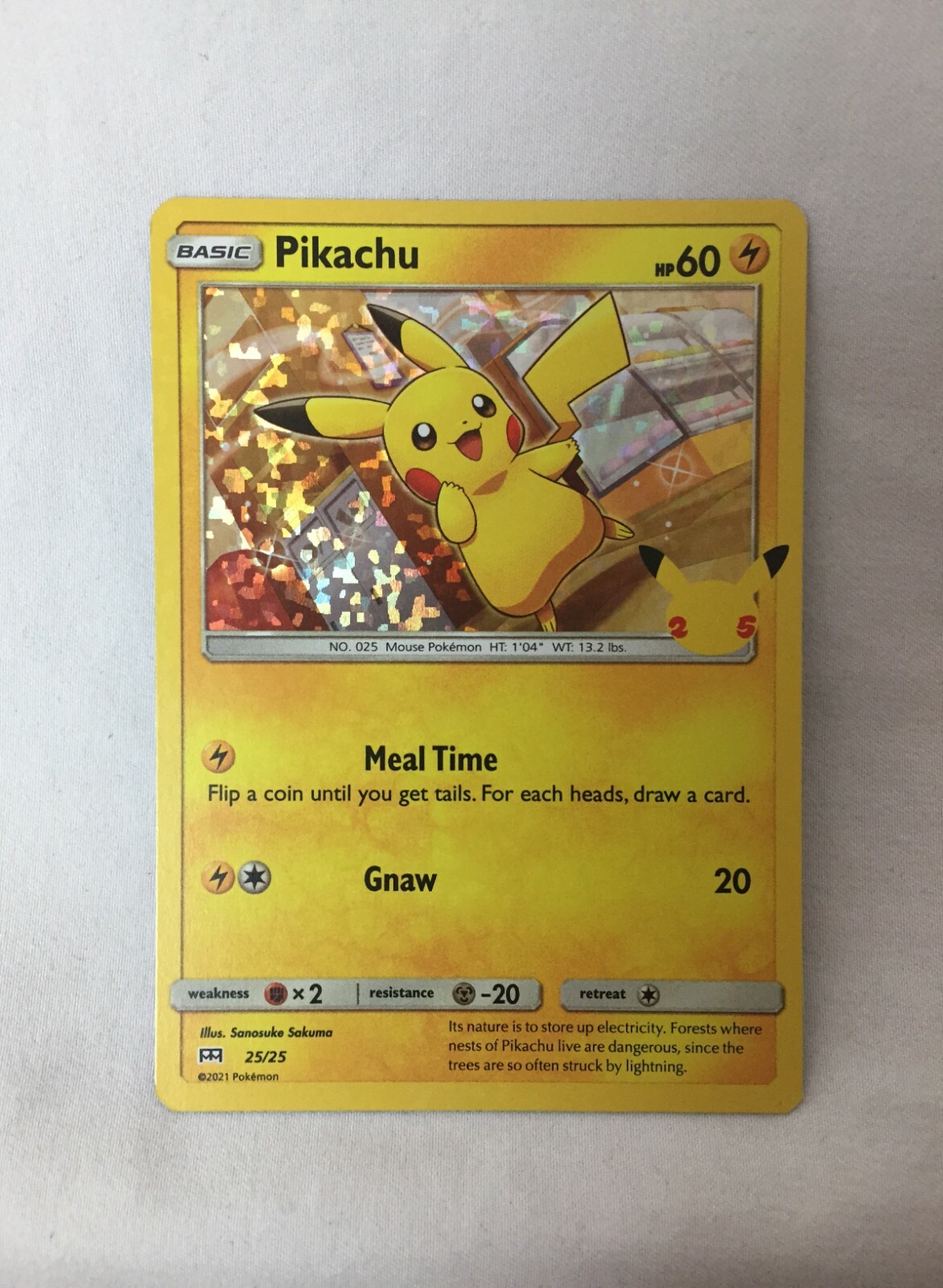 Pikachu shiny Holo 2021 McDonald's Pokémon Card 25/25 | eBay