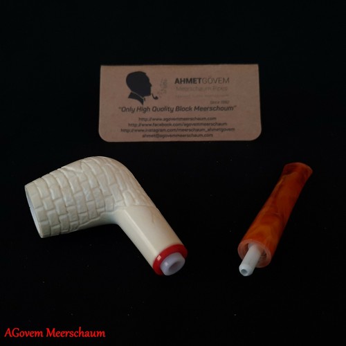 Straight Billard Block Meerschaum Pipe, Meerschaum Smoking Pipe, Pipa, AGM-589 - 第 11/12 張圖片
