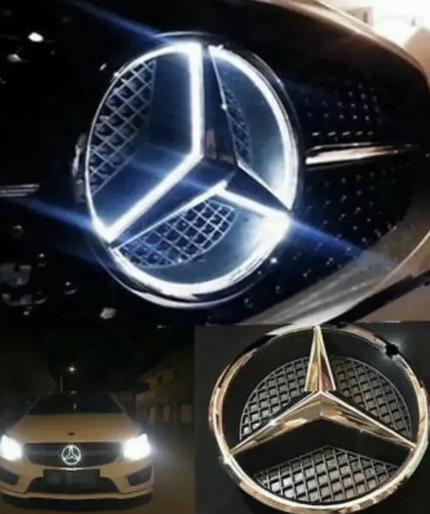 2015-2019 Mercedes-Benz Front Star LED Emblems White Light Deep