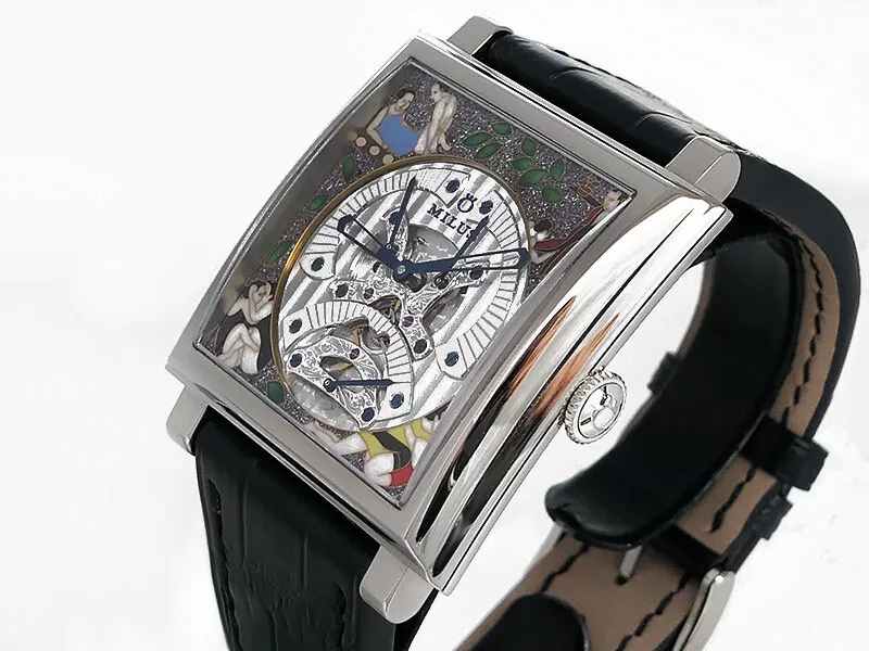 Milus Herios Tri retrograde HERT830 18k Gold LTD18pc Pre owned Unworn LN